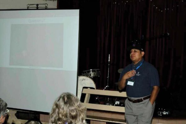 Daniel Bird, University of Montana Wildlife Biology PhD student, started the night off with an informational presentation about his elk migration studies on the Blackfeet Reservation and in Glacier National Park. 