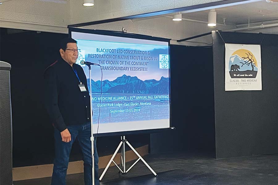 Elliot Fox of the Blackfoot Confederacy in Canada shared his work on native trout restoration and Indigenous Protected and Conserved Areas in Canada. This movement is making its way to the States and Elliot has been deeply involved each step of the way.