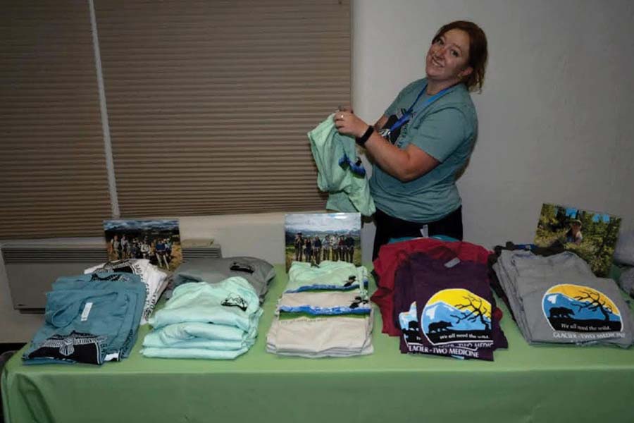 Sam set up and sold merchandise all day. We love to see our supporters wearing GTMA gear!